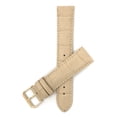 thumbnail image 1 of Bandini 12mm Womens Italian Leather Watch Band Strap - Beige - Alligator Pattern - Gold Buckle, 1 of 2
