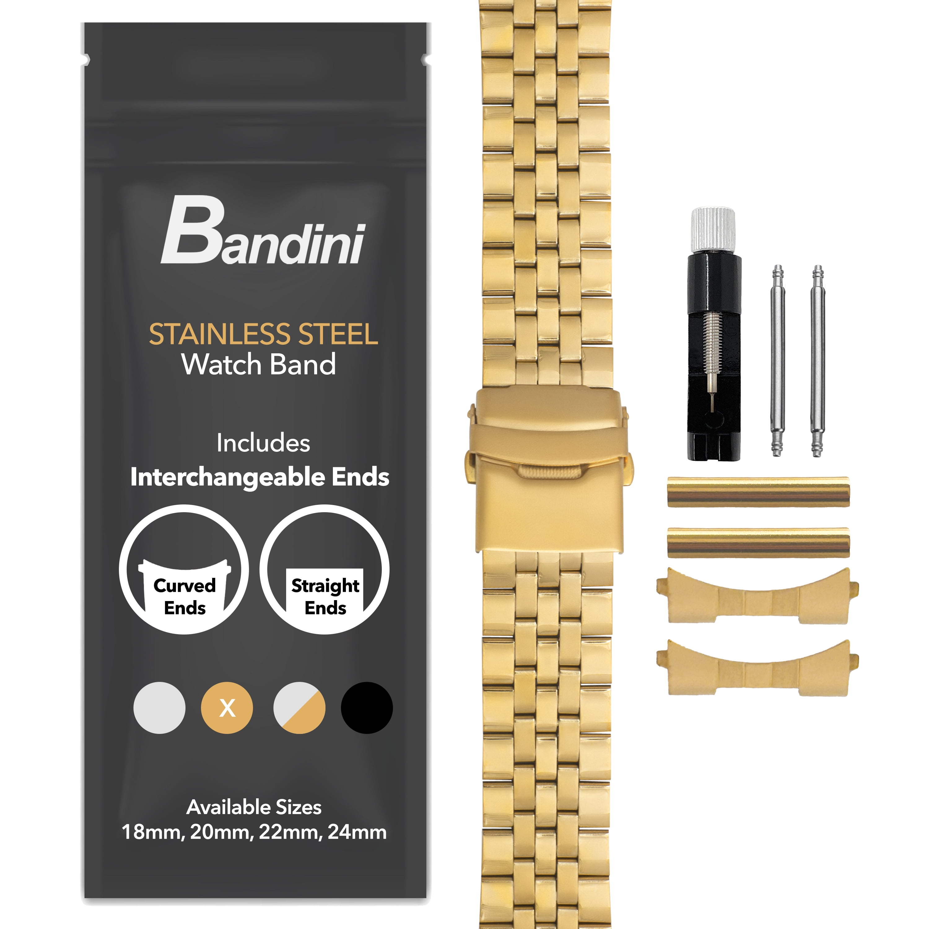 Cheap Durable Stainless Steel 20 mm Watch Band Replacement AQ220.2_K0009863