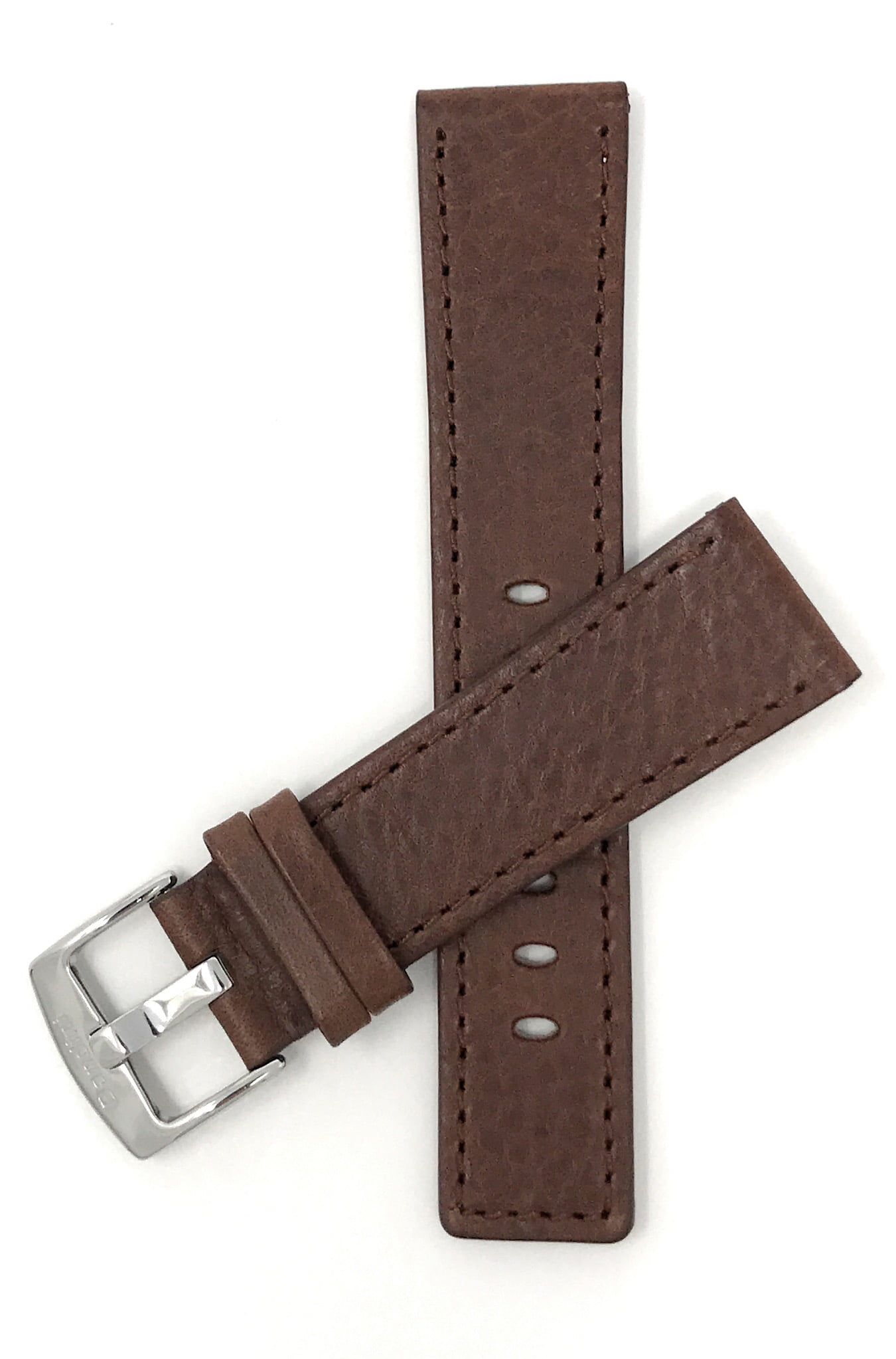 Bandini 30mm Mens Genuine Leather Watch Band Strap - Brown - Alligator ...