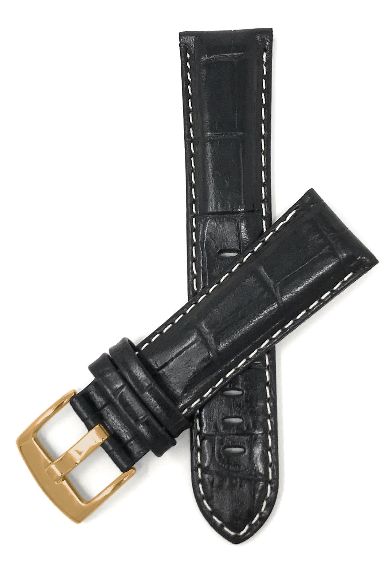 Bandini Extra Long (XL) 18mm Mens Italian Leather Watch Band Strap ...