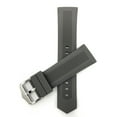 thumbnail image 1 of Bandini Silicone Watch Bands - Soft Rubber Replacement Watch Straps - Smooth and Ribbed - Waterproof - Stainless Steel Buckle - (Grey, 20mm), 1 of 1