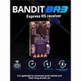 thumbnail image 1 of Bandit BR3 ELRS Receiver 915MHz ExpressLRS RX 500mW CRSF Built-in TCXO for FPV Freestyle Long Range Racing Drone,1 x ELRS Receiver Kit,Black, 1 of 6
