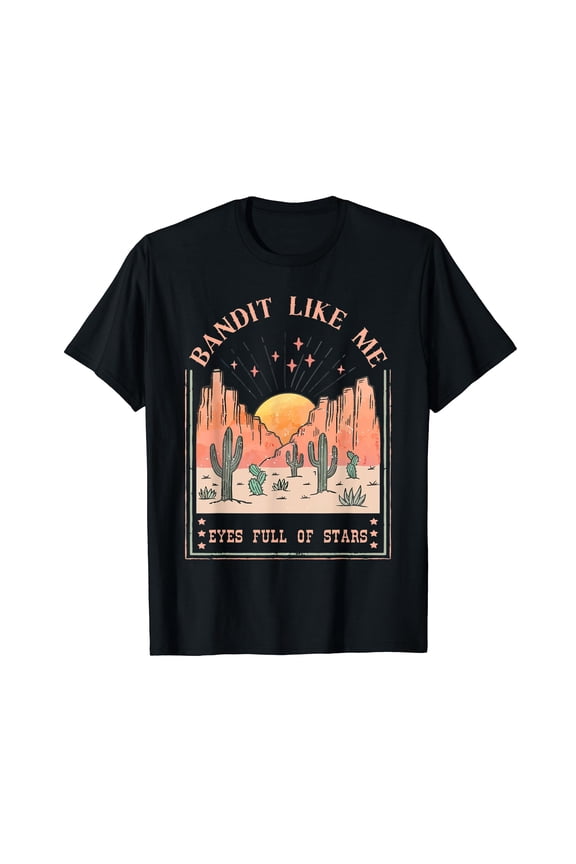 Bandit Like Me Eyes Full Of Stars T-Shirt Black Tee