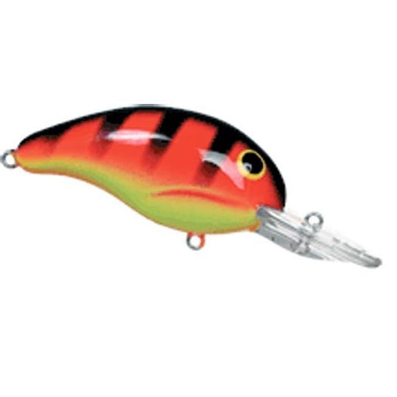 Bandit Lures  Bandit Double Deep Diver - 0.25 - Red Black Stripe-Chartreuse Black Stripe
