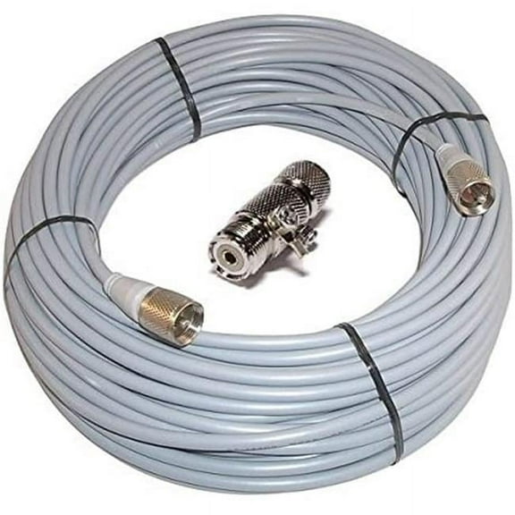 Bandit Workman 8X-100-PL-PL Rg8X 100 ft. Plug to Plug Coaxial Cable