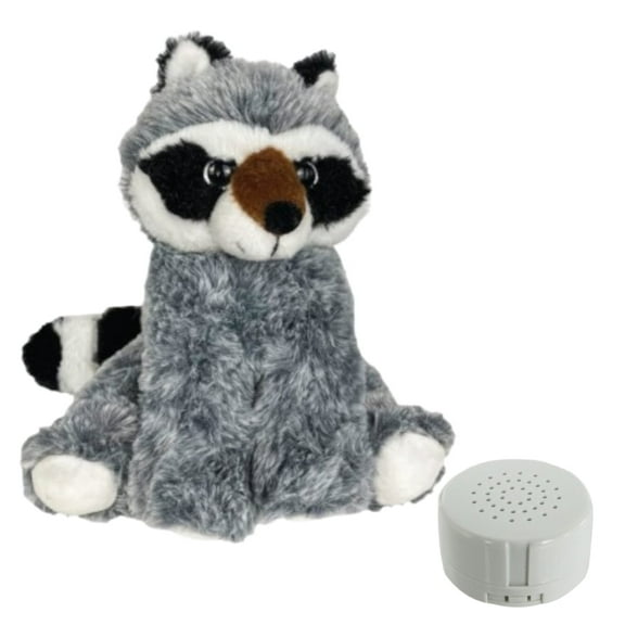 Plush Gear 8" Bandit the Raccoon Plush Toy with Voice Recorder  Soft Stuffed Animal Gift for Kids