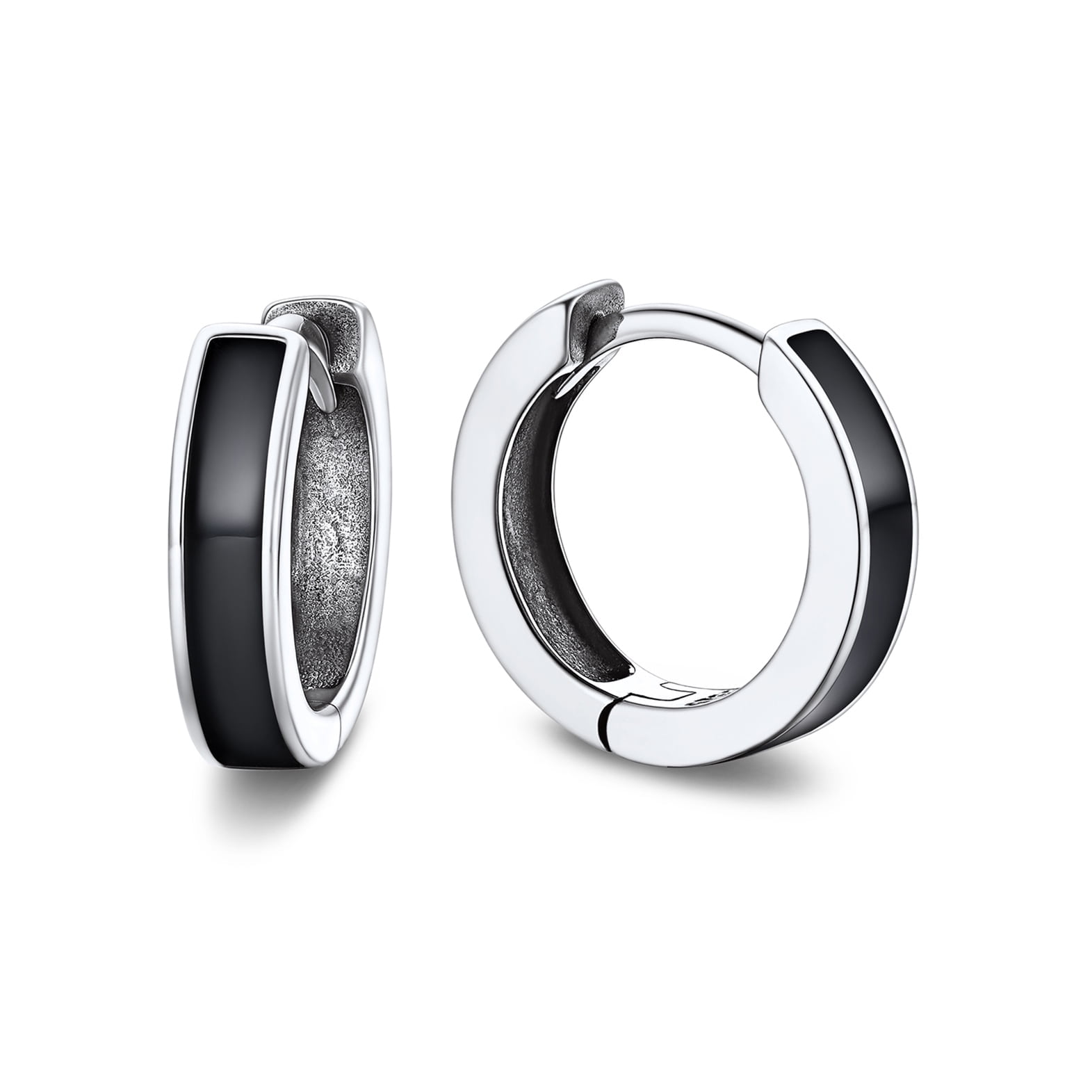 Light Weight Hollow Medium Bamboo Hoop Earrings For Women 18K Gold Plated Brass For Women Teen Diameter 1.25 Inch