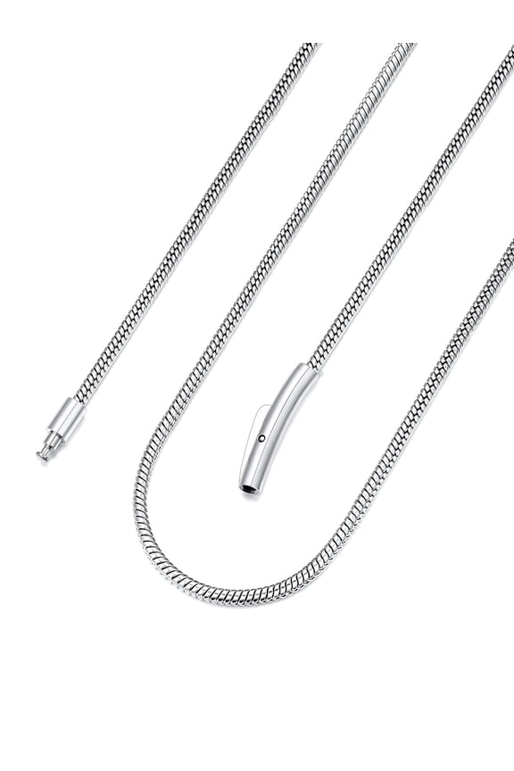 2MM Stainless Steel Snake Chain Necklace for Women Men 20'' Thin Link Chain for Pendants for Birthday Christmas