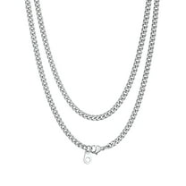 Bandmax 3MM Curb Cuban Chain for Men Women Teenager 316L Stainless Steel Miami Link Necklace for Gift