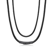 Bandmax 3MM Wax Rope Chain Choker Necklace for Men Women 20 inch Waterproof Braided Wax Rope with Black Snap Clasp Neck Chains for Pendant