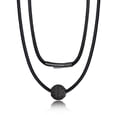 thumbnail image 1 of Bandmax Basketball Pendant Necklace for Men Women Sports Ball Pendant with Black Wax Rope for Basketball Lovers for Birthday Christmas Father's Day Gift,Black, 1 of 8