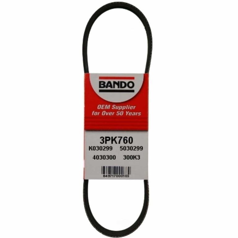 えいふぉあばんと Bando 3PK760 Rib Ace Precision Engineered V-Ribbed Belt Fits