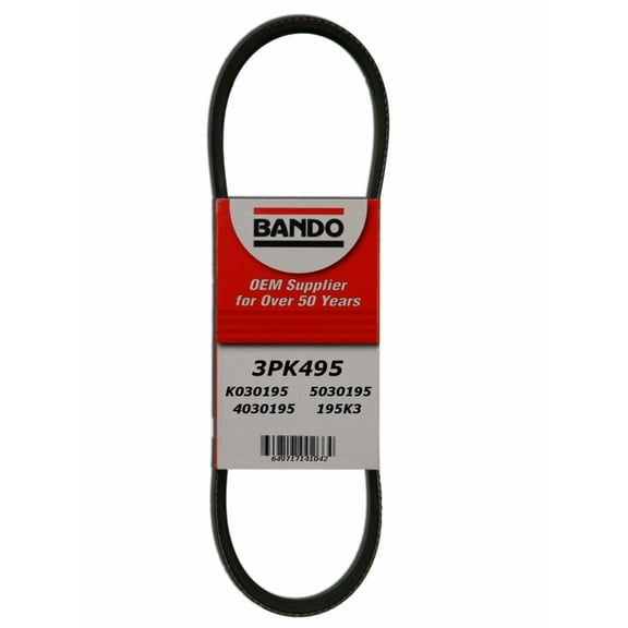 "Bando Belt 3PK495" Fits select: 1999-2003 CHEVROLET TRACKER, 1999-2003 SUZUKI VITARA