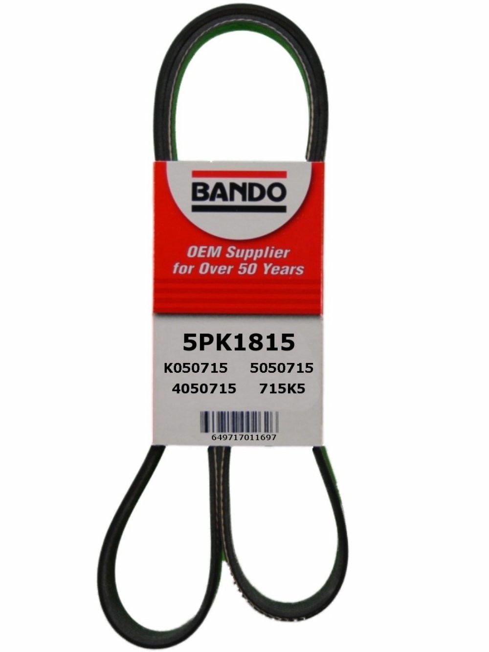 "Bando Belt 5PK1815" Fits select: 1990 CHRYSLER LEBARON, 1988-1989 CHRYSLER NEW YORKER