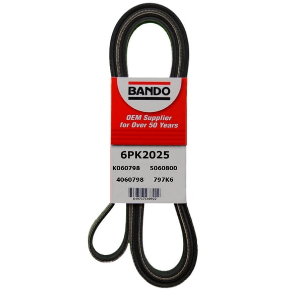 "Bando Belt 6PK2025" Fits select: 2012-2015 CHEVROLET CAMARO, 2005-2013 CHEVROLET CORVETTE