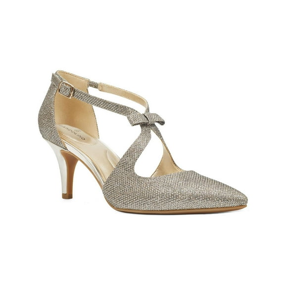 Bando Womens Zeffer 2 Glitter Pointed Toe Slingback Heels