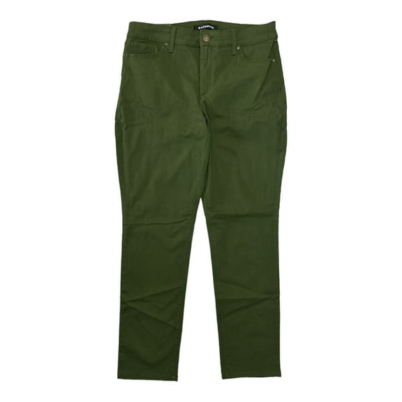 Bandolino Women's Amy Modern Straight Leg Tummy Slimming High Rise Jeans (Rifle Green, 4)