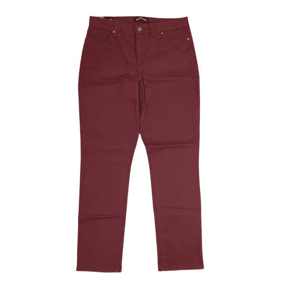 Bandolino Women's Amy Modern Straight Leg Tummy Slimming Stretch Jeans (Aubergine, 6)