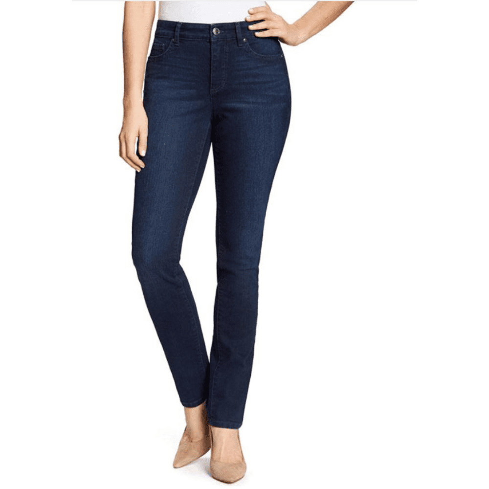  VooZuGn Straight Leg Slim Jeans Embroidered Rose Pants