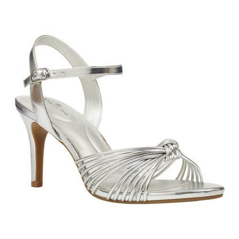 Bandolino Women s Sandals SILLL Silver Strappy Jionzo Sandal Size 10 M Walmart