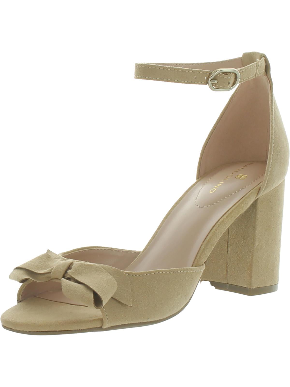 Bandolino Womens Alice 2 Suede Covered Heel Dress Pumps Walmart