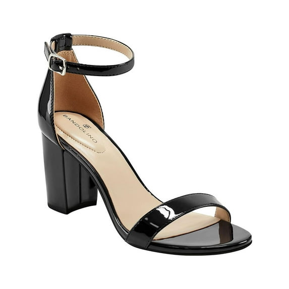 Bandolino Womens Armory Patent Ankle Strap Heels