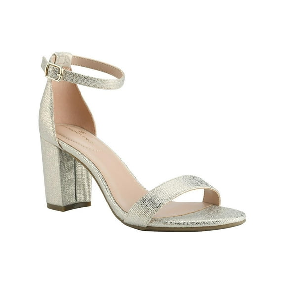 Bandolino Womens Armory Patent Ankle Strap Heels