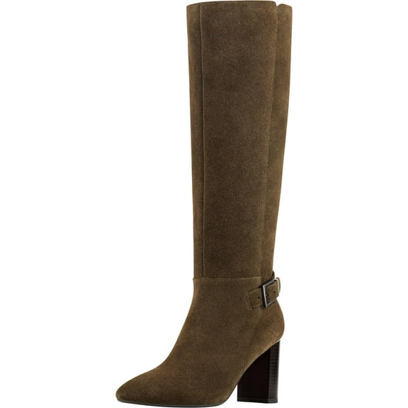 Bandolino Womens Bilya Zipper Knee-High Riding Boots