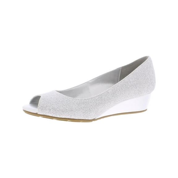 Bandolino Womens Candra 2 Slip On Peep Toe Wedge Sandals