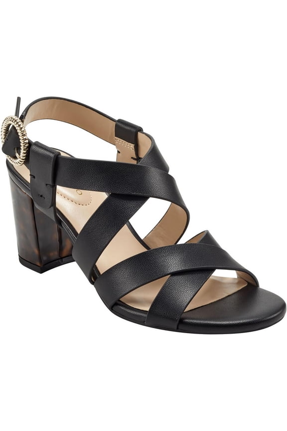 Womens Desty Faux Leather Dressy Slingback Sandals