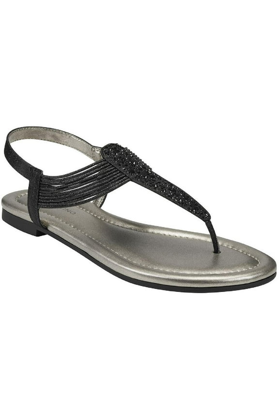 Womens Kayte Glitter Jeweled Thong Sandals