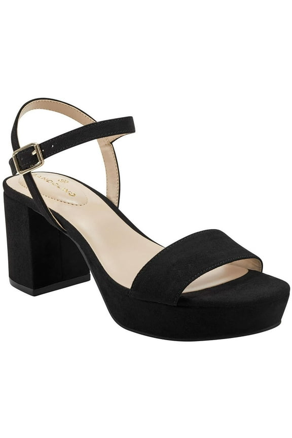 Womens Pennie 2 Faux Suede Ankle Strap Slingback Sandals