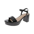 thumbnail image 1 of Bandolino Womens Pennie 3 Block Heel Ankle Strap Platform Heels, 1 of 1