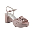 thumbnail image 1 of Bandolino Womens Prezley Knot-Front Ankle Strap Platform Sandals, 1 of 3
