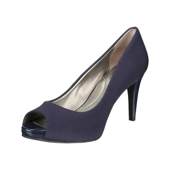 Bandolino Womens Rainaa Woven Padded Insole Peep-Toe Heels