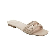 Bandolino Womens Sessily 3 Faux Leather Slip On Slide Sandals