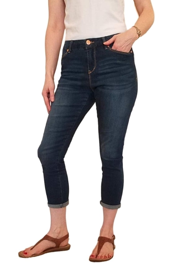 Womens Size 8 Smooth Operator Crop Pant, Yosemite (Denim Blue)