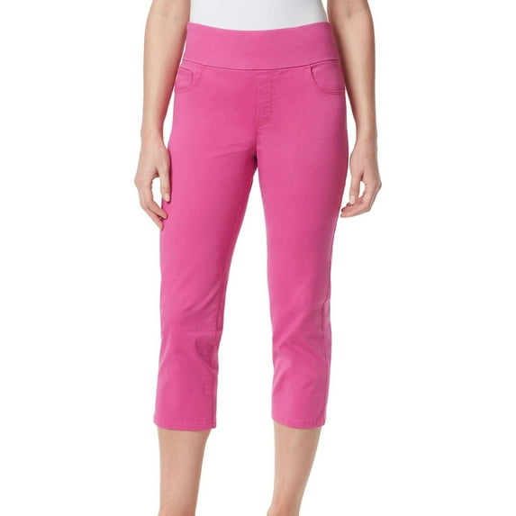 Bandolino Womens Solid Theadora Capris 12 Fuchsia