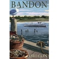 thumbnail image 1 of Bandon, Oregon, Crab and Oysters on Dock (24x36 Giclee Gallery Art Print, Vivid Textured Wall Decor), 1 of 3