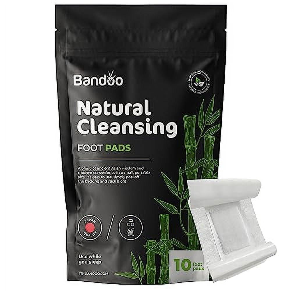 Bandoo Foot Pads Original Rana Pads Premium Natural Bamboo Vinegar Foot Care Pads
