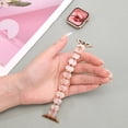 thumbnail image 1 of Bands Compatible with Apple Watch 38/40/41/42mm(S10), Sparkly Women Slim Resin Bracelet Thin Lightweight Replacement Wristband for iWatch Series 10 9 8 7 SE 6 5 4 3 2 1 Ultra, B, 1 of 9