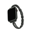 thumbnail image 1 of Bands Compatible with Apple Watch Band 42mm 44mm 45mm 49mm, for iWatch SE Series 9/8/7/6/5/4/3/2/1, Stylish Ultra Slim Dressy Zinc Alloy Bracelets for Men Women Replacement Strap, Black, 1 of 5