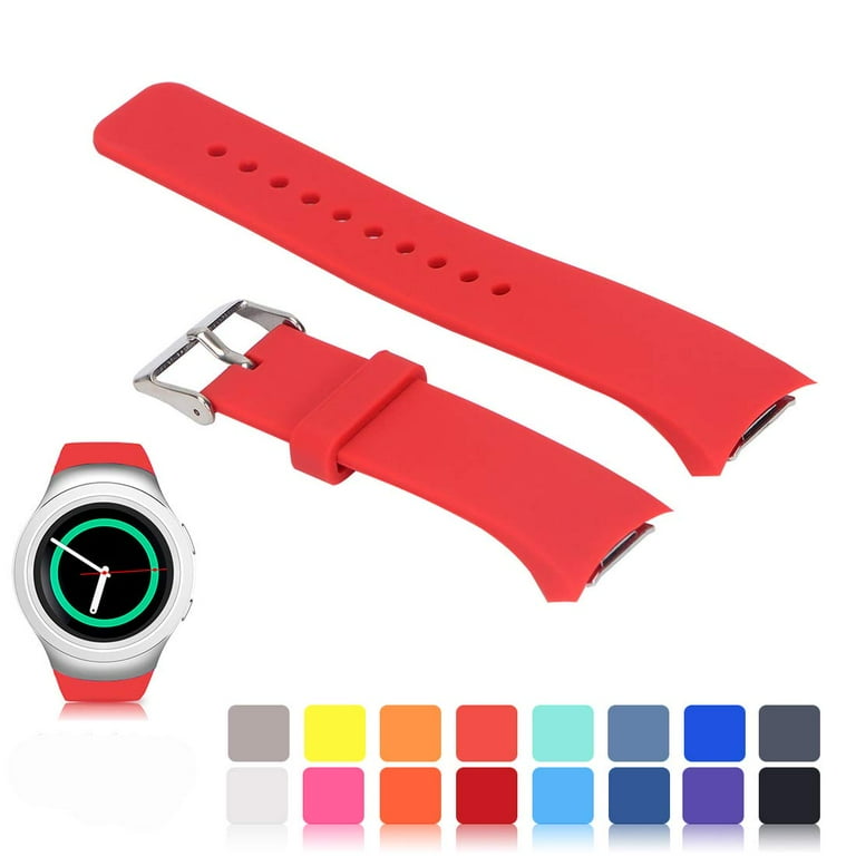 Bands Compatible Samsung Gear S2 Watch Amerteer Soft Silicone Replacement Sport Strap Wristbands Samsung Gear S2 Smart Watch SM R720 SM R730 Walmart