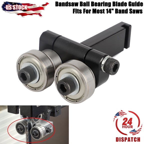 Bandsaw Ball Bearing Blade Guide Fits For Most 14" Band Saws Upper or Lower