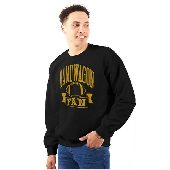 Bandwagon Fan Football Sports Fanatic Sweatshirt for Men or Women Brisco Brands S