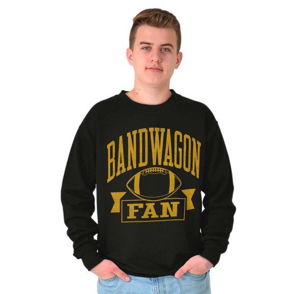 Bandwagon Fan Football Sports Fanatic Sweatshirt for Men or Women Brisco Brands X