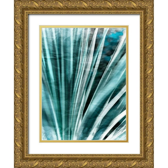 Bane, Eva 15x18 Gold Ornate Wood Framed with Double Matting Museum Art Print Titled - Greenery Essence I