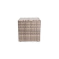 thumbnail image 1 of Baner Garden A105 Outdoor Glass Rattan Garden Square Coffee Table with Storage Compartment, 1 of 2