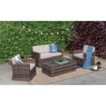 thumbnail image 1 of Baner Garden Rattan 4 Piece Patio Conversation Set, 1 of 8