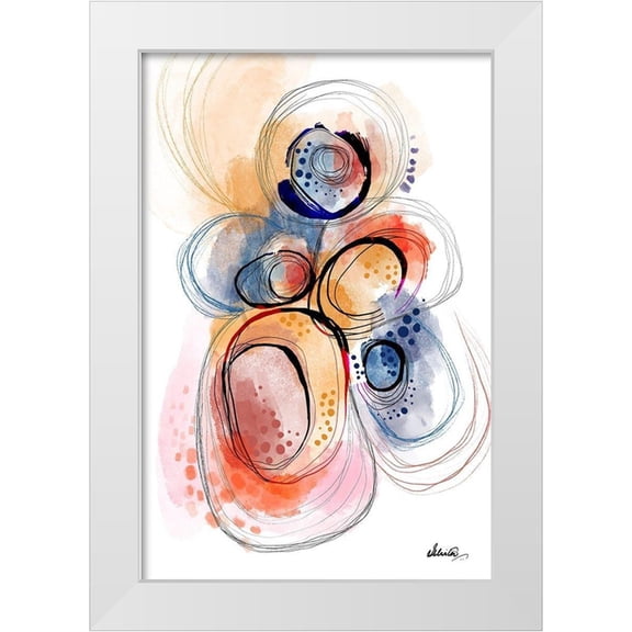 Banerjee, Ishita 11x14 White Modern Wood Framed Museum Art Print Titled - Spin